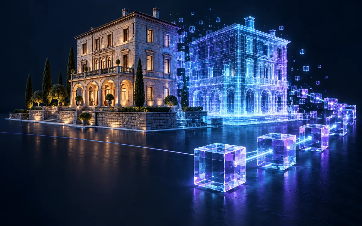 Digitalizzazione asset — illustrazione originale
